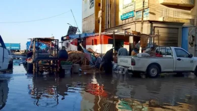 أمطار-غزيرة-تغرق-شوارع-كفر-الشيخ-والمحافظ-يوجه-بسحب-المياه-وتحذير-الصيادين