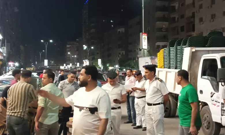 محافظة-الجيزة:-إزالة-١٢٠٠-حالة-إشغال-للكافيهات-خلال-حملة-مسائية-بالمريوطية-واللبيني
