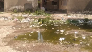 شوارع-مدينة-طابا-بنها-تغرق-بمياه-الصرف-الصحى